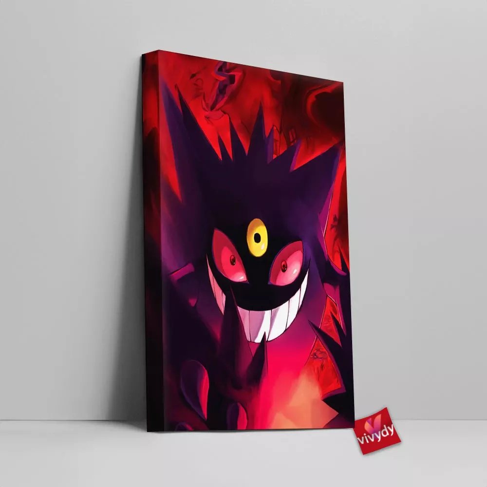 Mega Gengar Canvas Wall Art