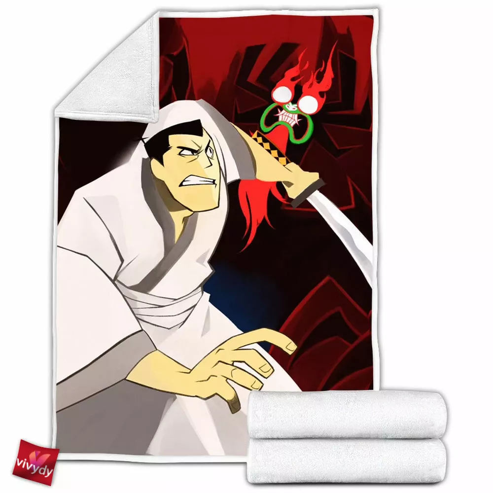 Samurai Jack Fleece Blanket