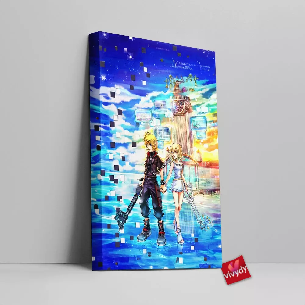 Roxas And Namine Canvas Wall Art