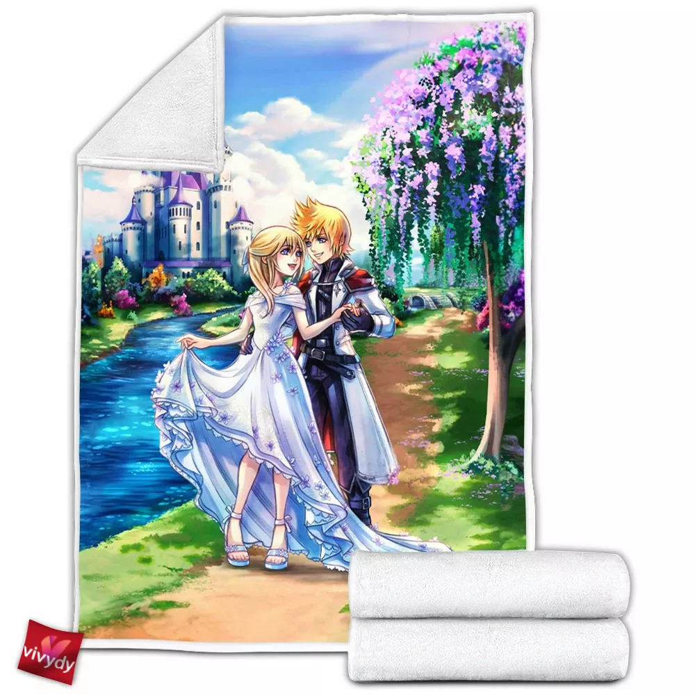 Roxas And Namine Fleece Blanket