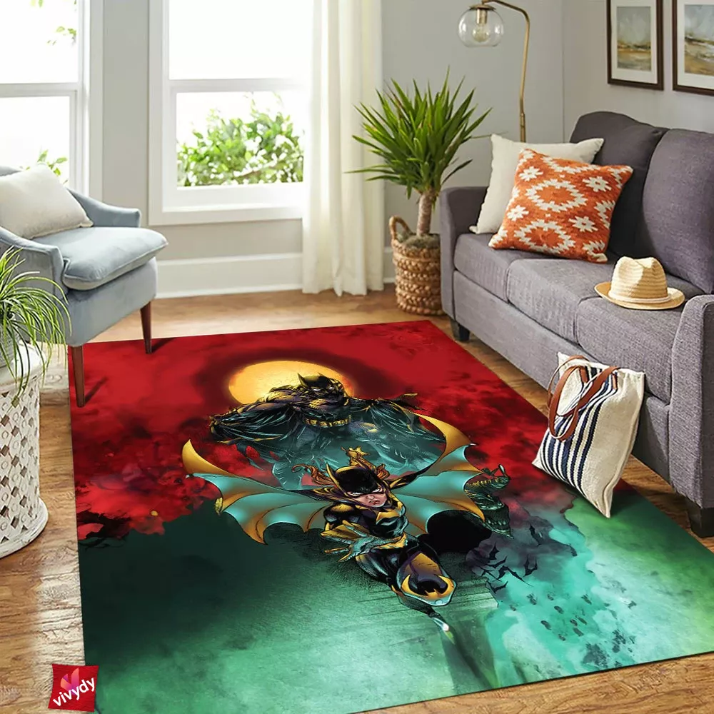 Batman Batgirl Rectangle Rug