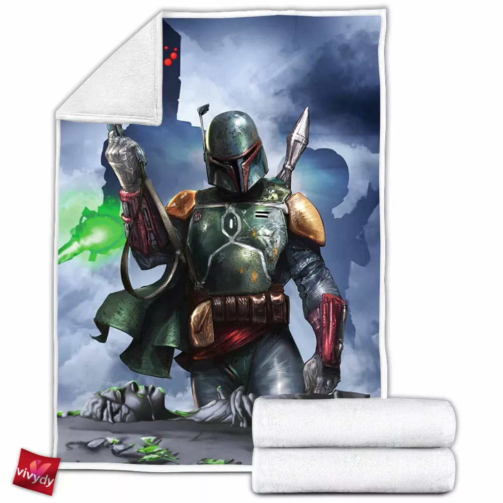 Boba Fett Fleece Blanket