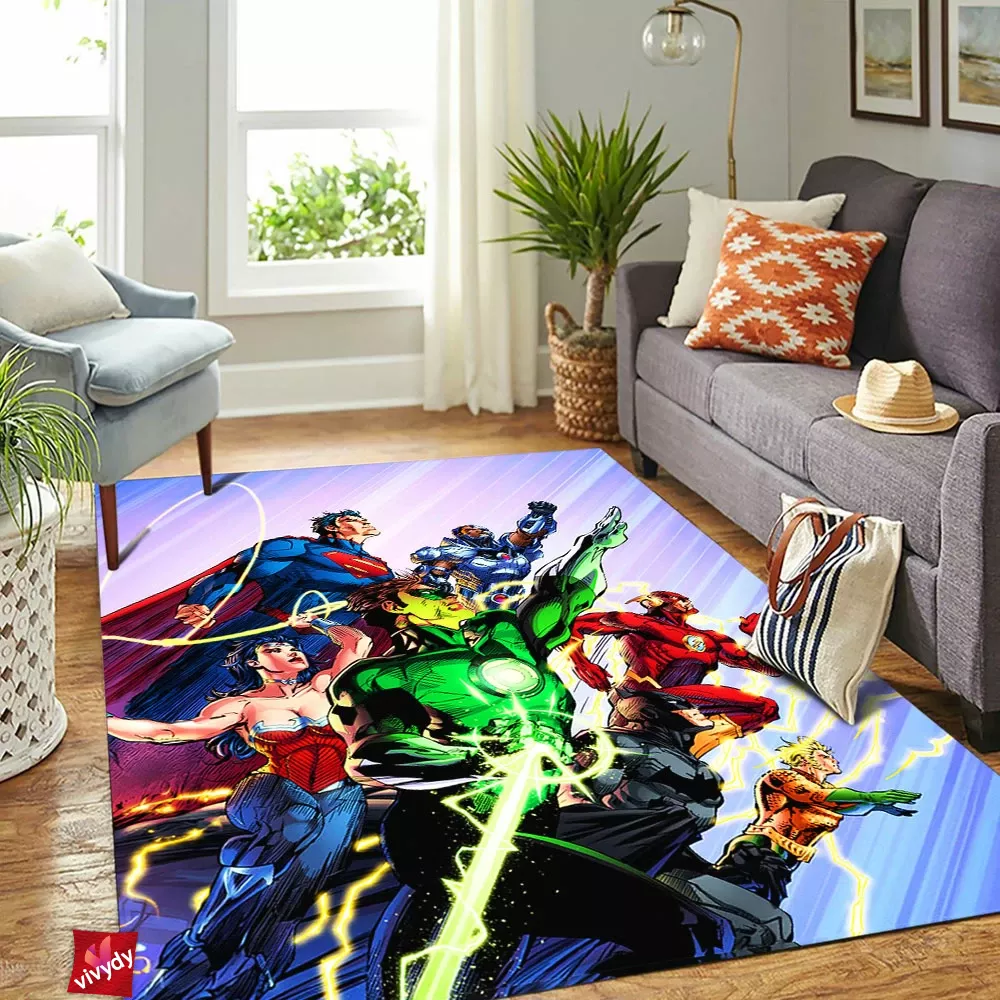 Justice League Rectangle Rug