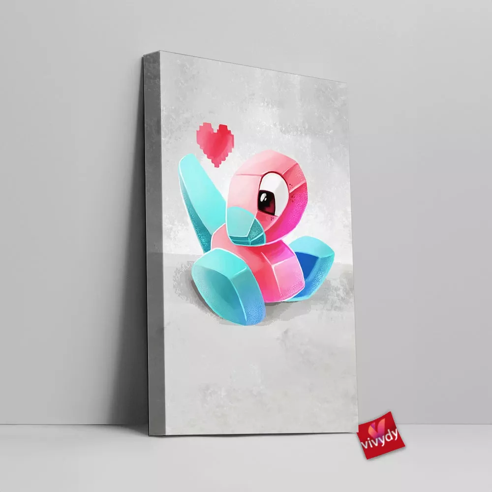 Porygon Canvas Wall Art