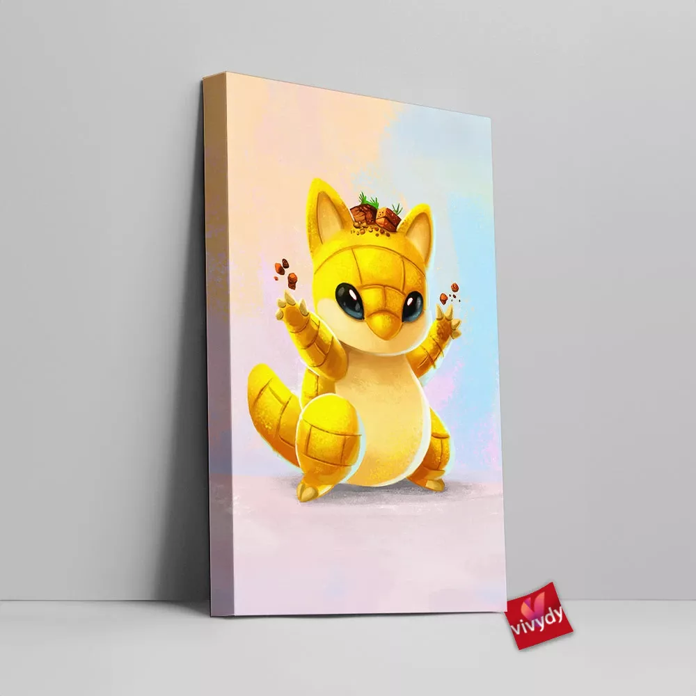 Sandshrew Canvas Wall Art