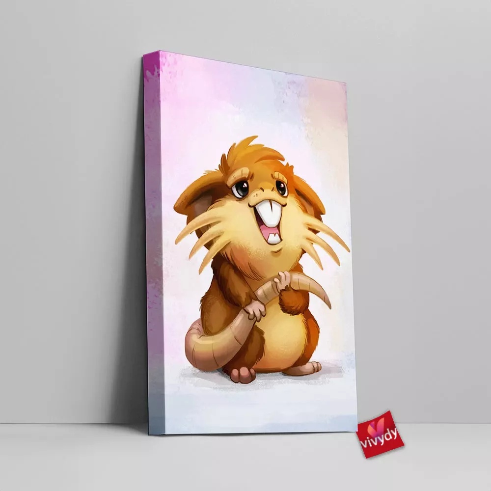 Raticate Canvas Wall Art