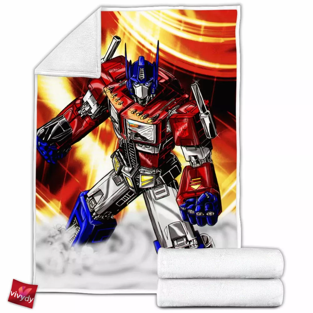 Optimus Prime Fleece Blanket