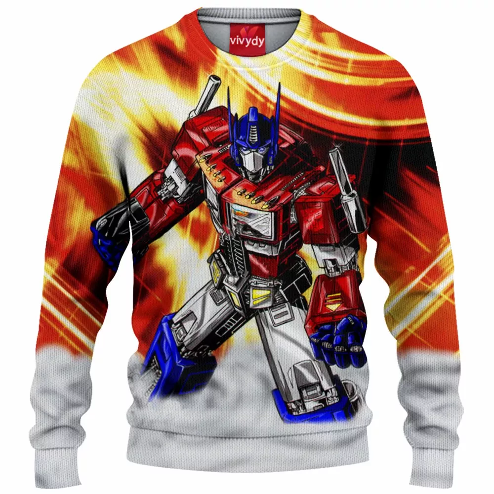 Optimus Prime Knitted Sweater