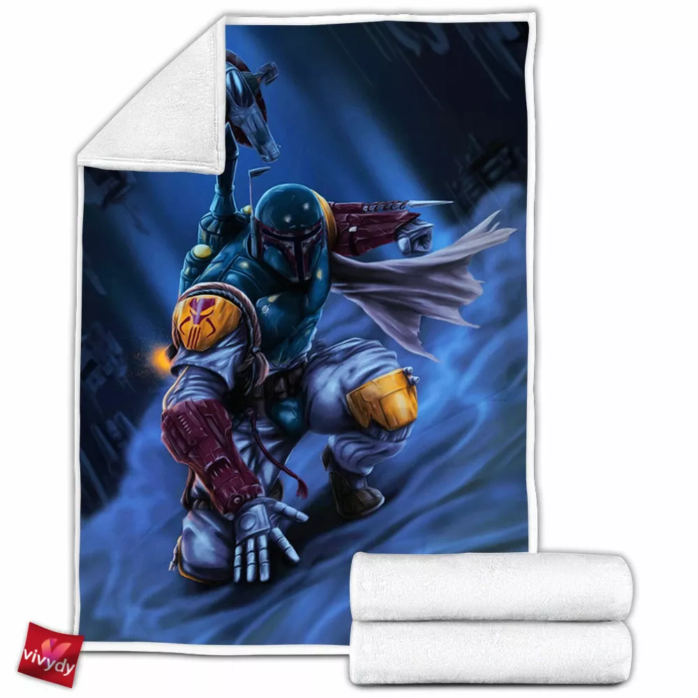 Boba Fett Fleece Blanket