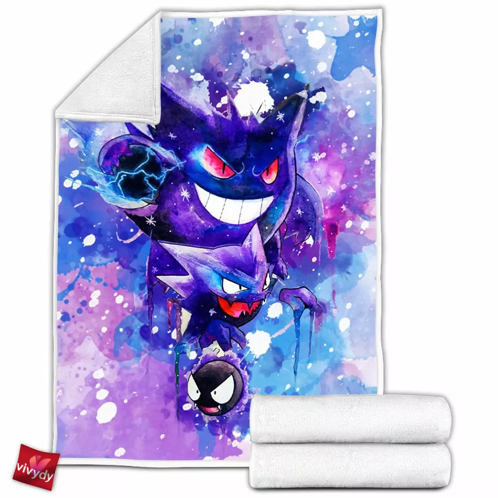 Gastly Evolutions Fleece Blanket