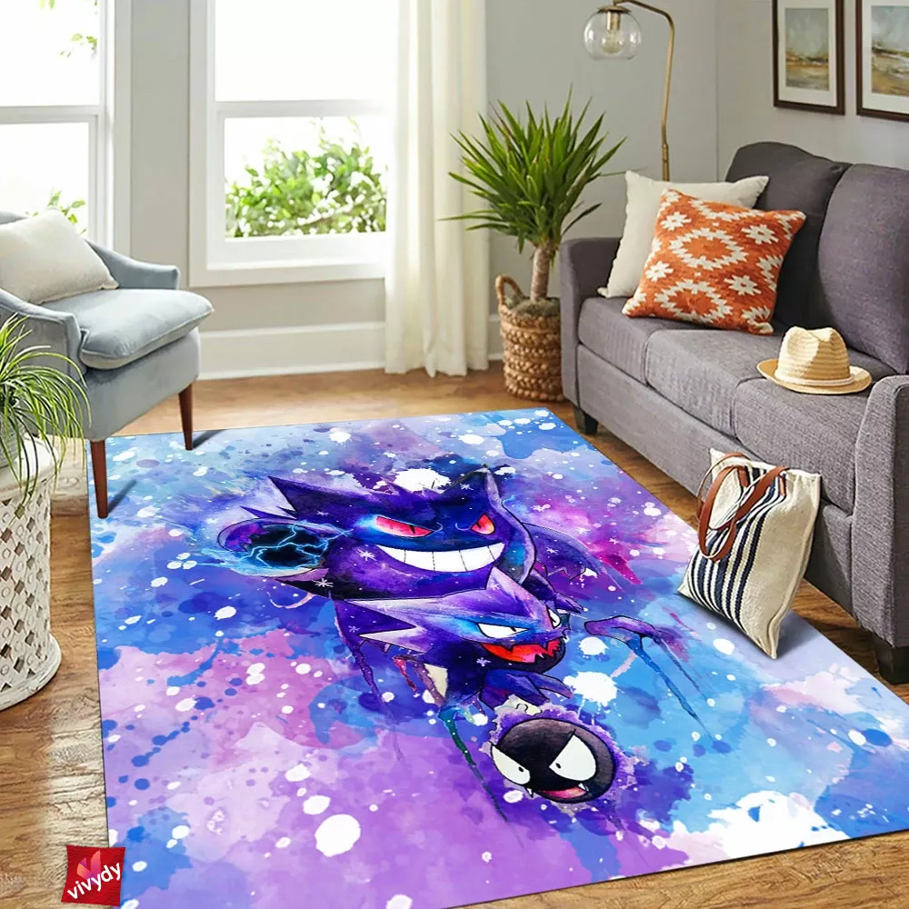 Gastly Evolutions Rectangle Rug