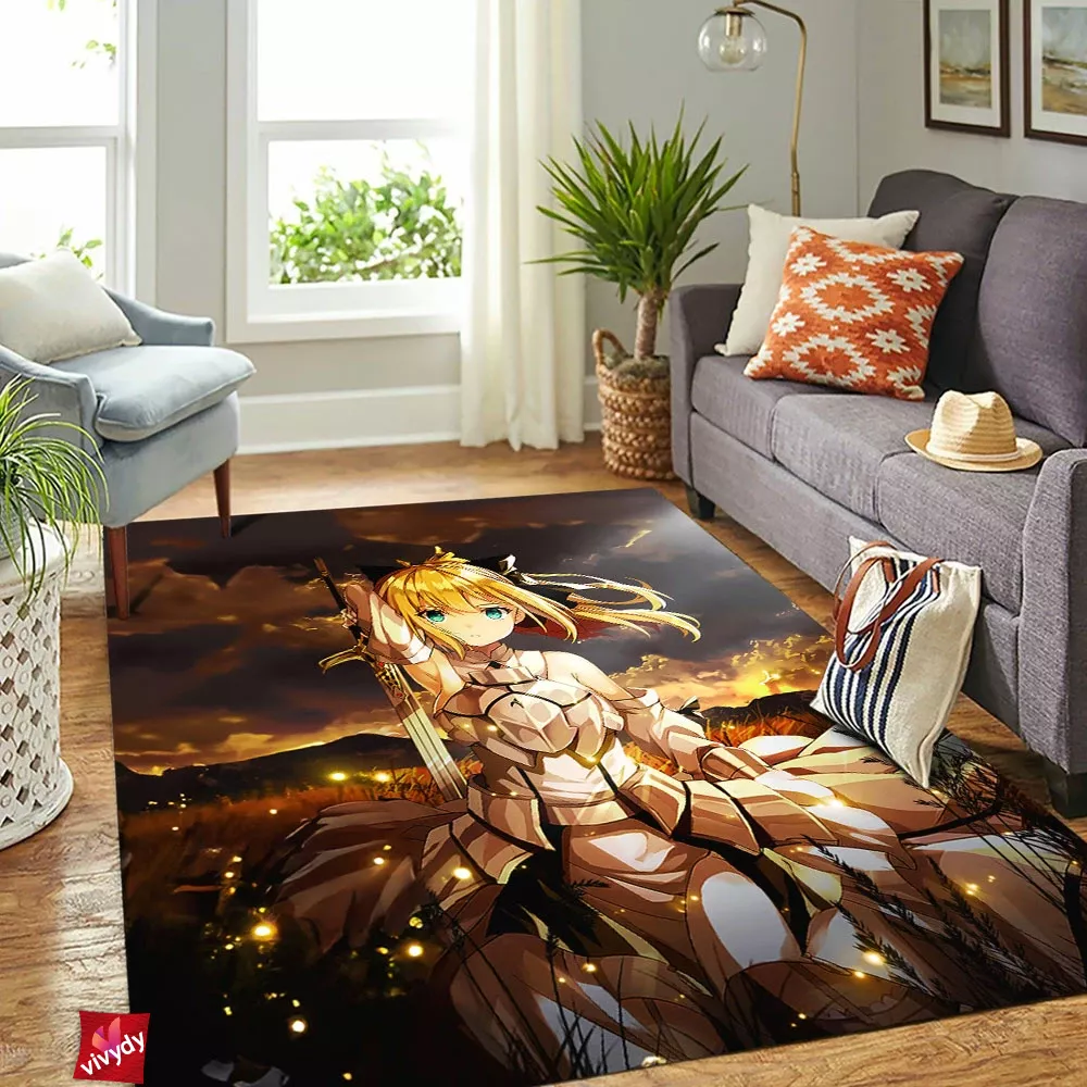 Saber Fate Rectangle Rug