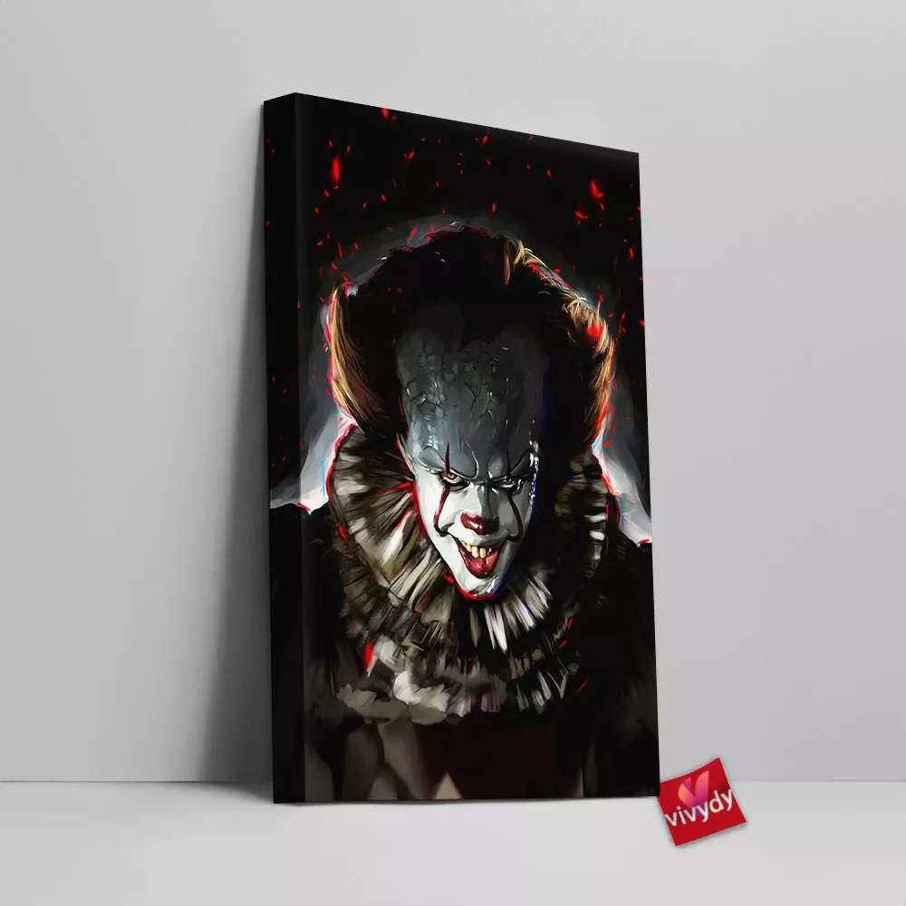 Pennywise It Canvas Wall Art