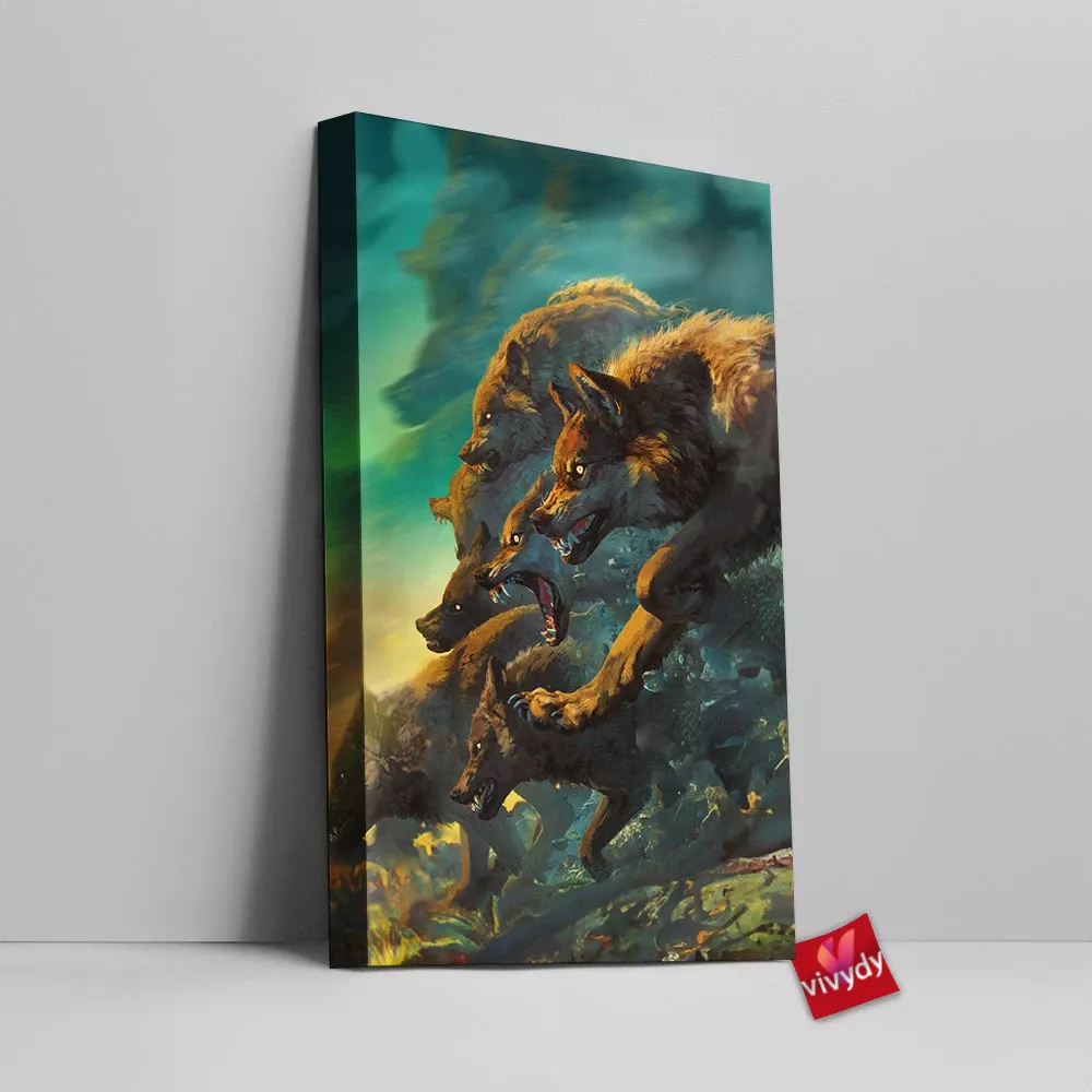 Skellige Wolves Canvas Wall Art