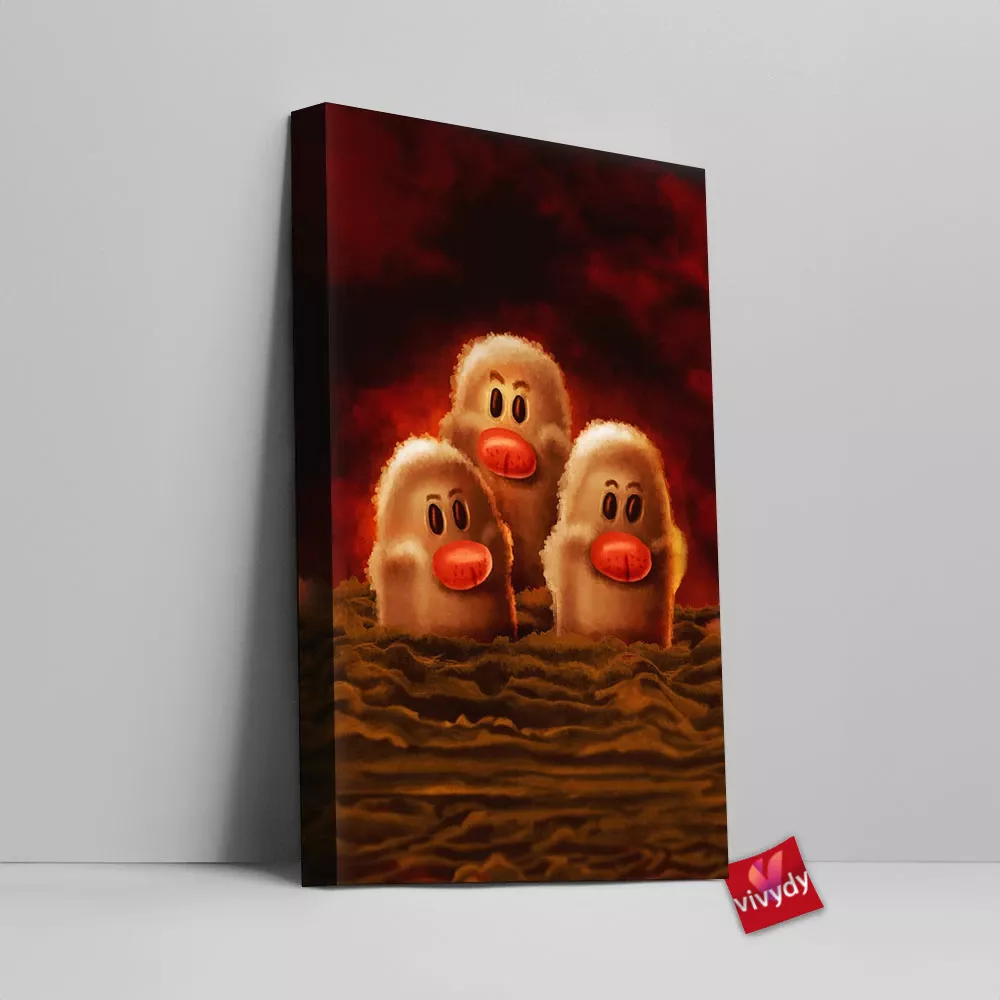 Dugtrio Canvas Wall Art