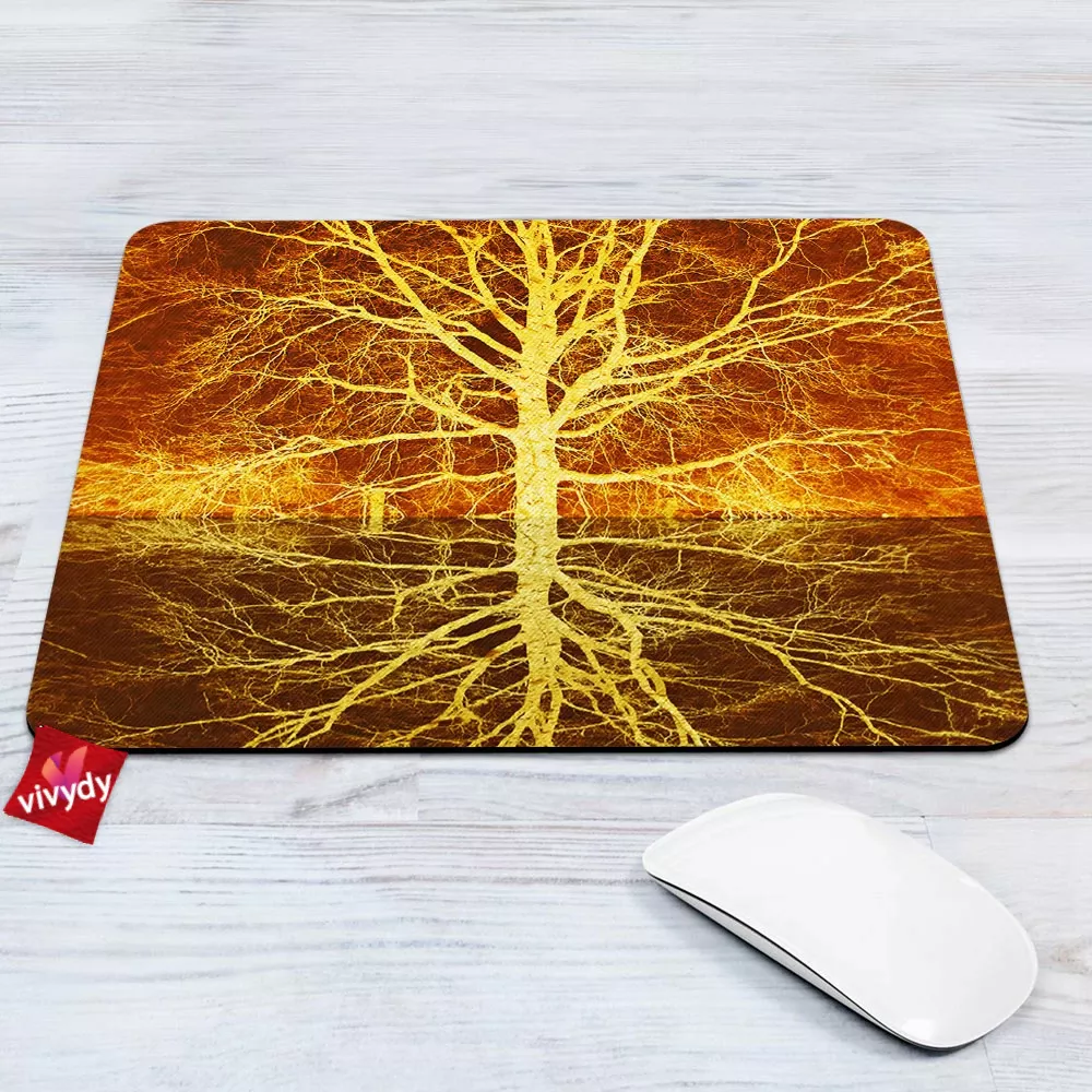 Autumn Ablaze Reflection Mouse Pad