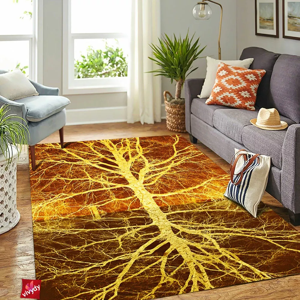 Autumn Ablaze Reflection Rectangle Rug