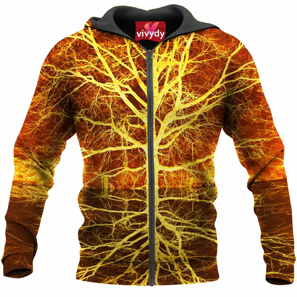 Autumn Ablaze Reflection Zip Hoodie