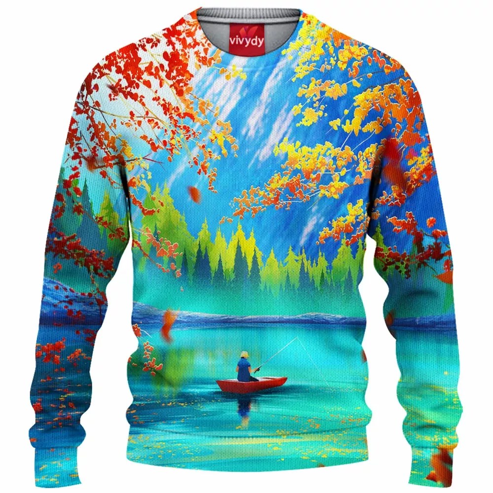 Autumn Boat Knitted Sweater