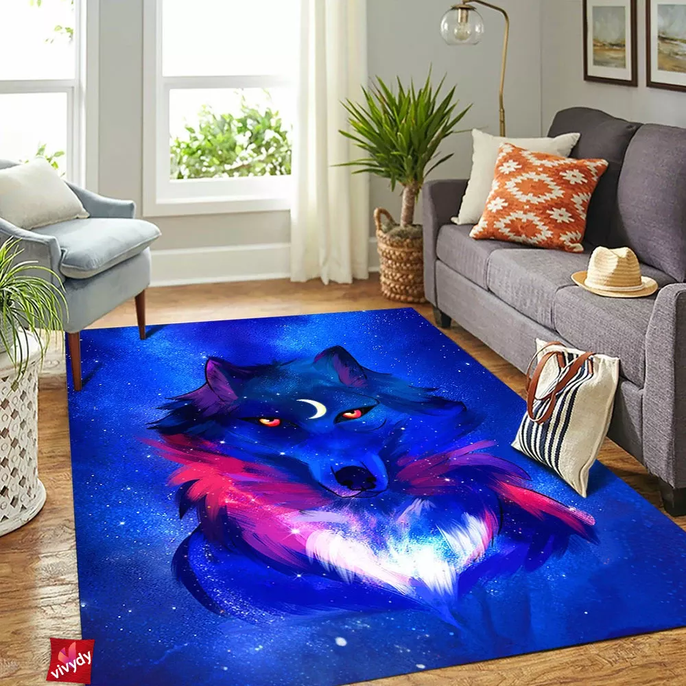 Wolf Rectangle Rug