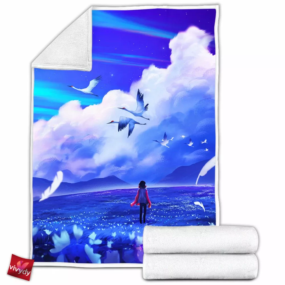 Howl S Meadow Fleece Blanket