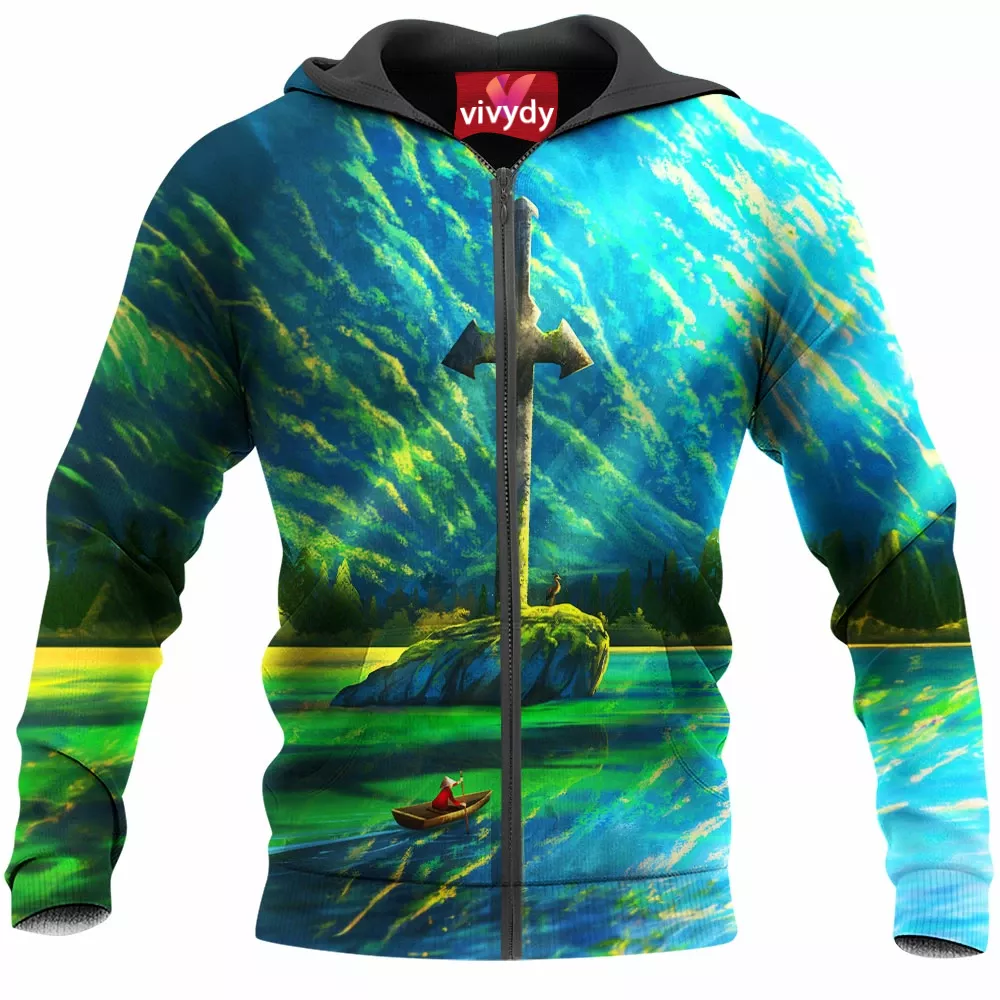 Sword Island Zip Hoodie