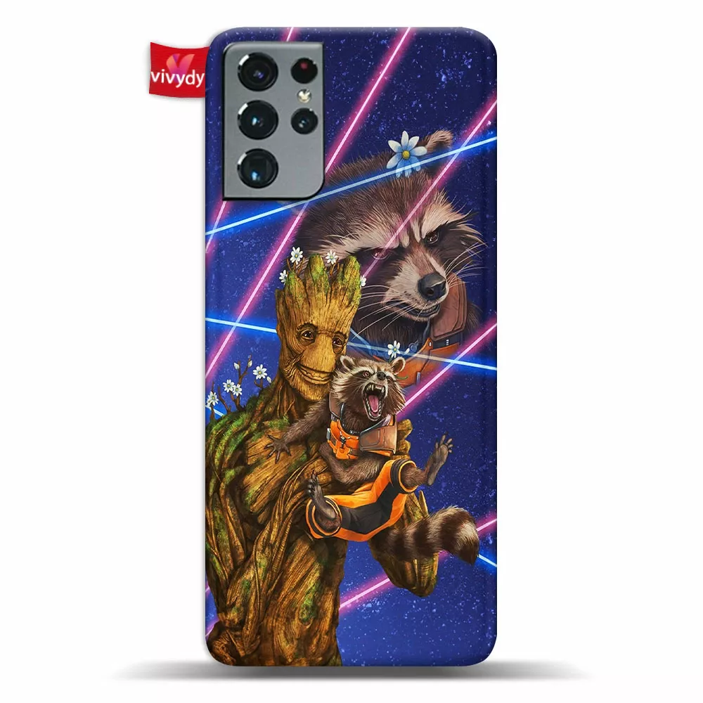 Rocket Racoon And Groot Phone Case Samsung