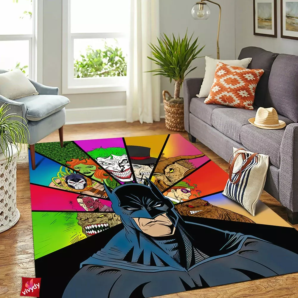 Batman And Villains Rectangle Rug