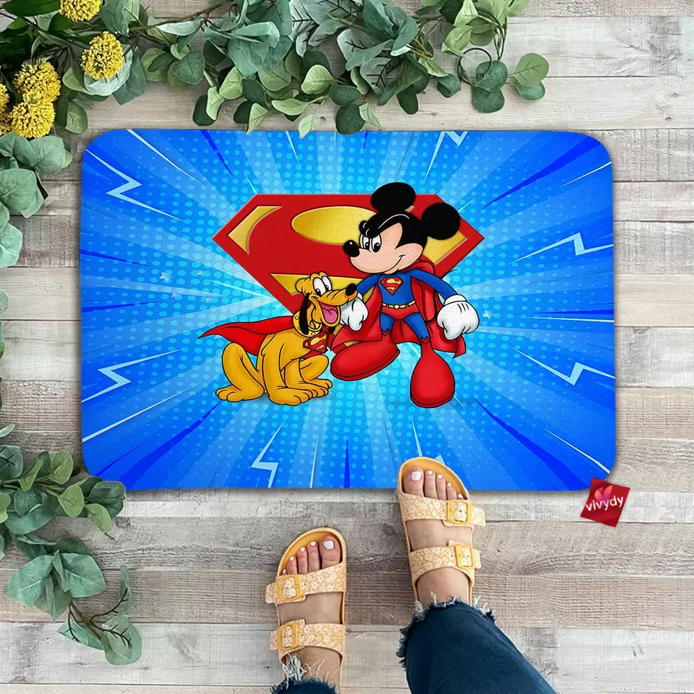 Mickey Mouse And Pluto Animated Doormat