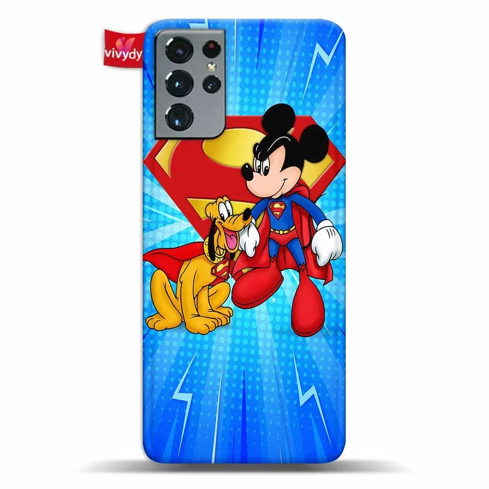 Mickey Mouse And Pluto Animated Phone Case Samsung