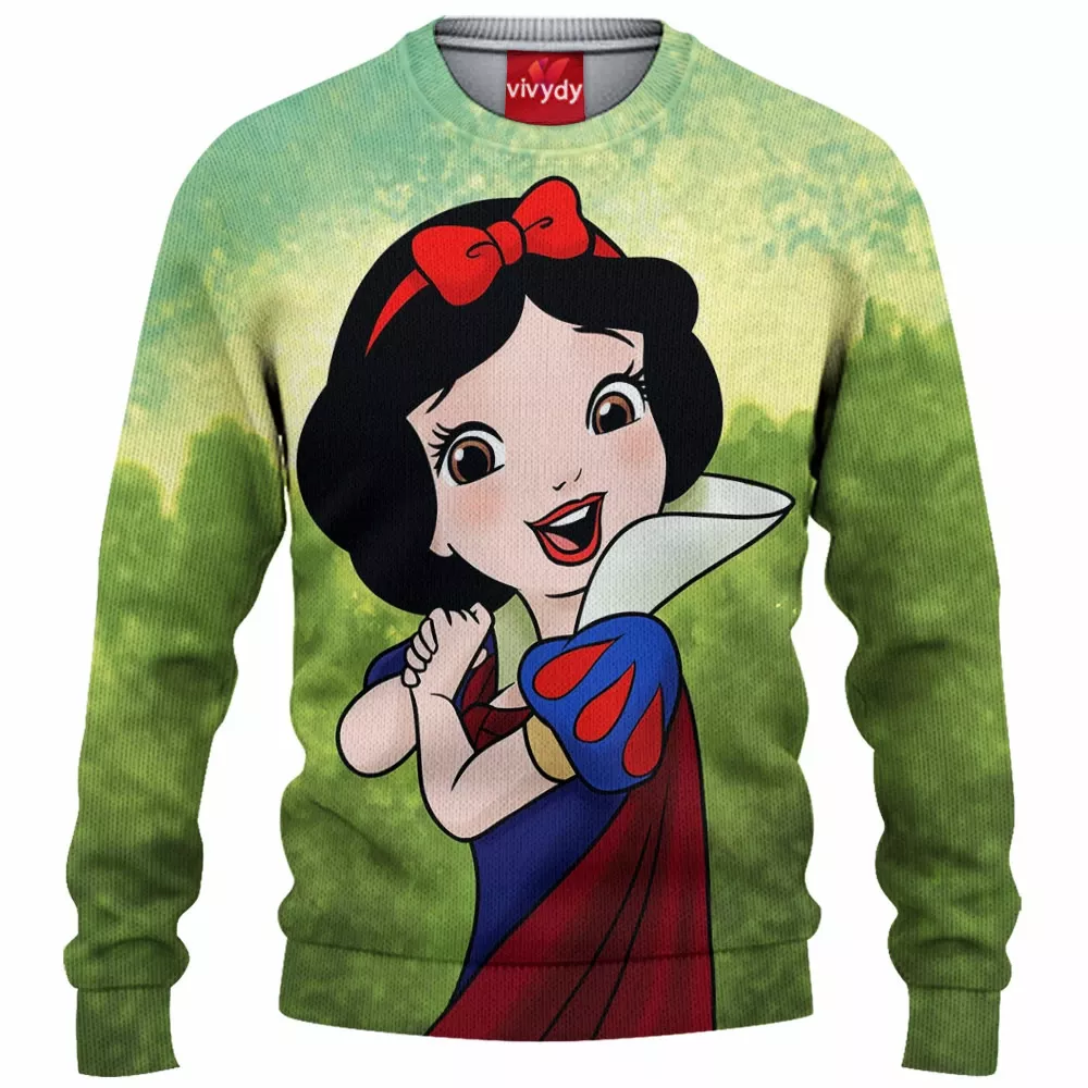 Snow White Knitted Sweater