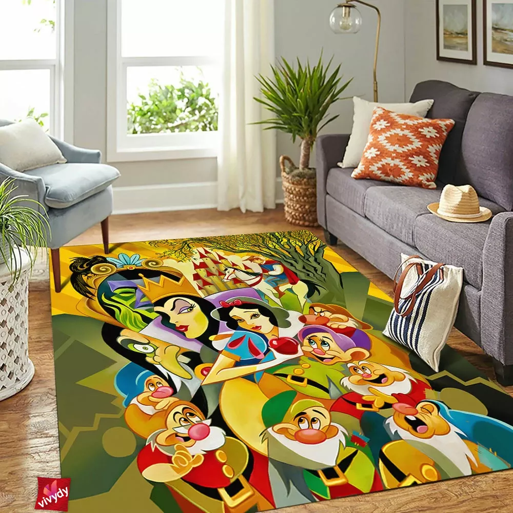 Snow White and the Seven Dwarfs Rectangle Rug