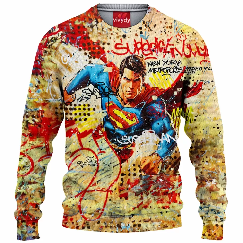 Superman Vintage Knitted Sweater