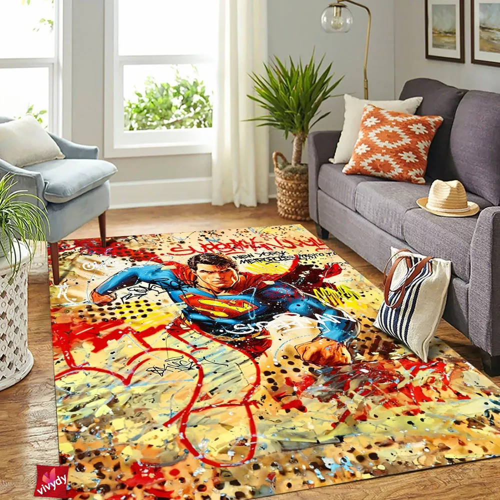 Superman Vintage Rectangle Rug