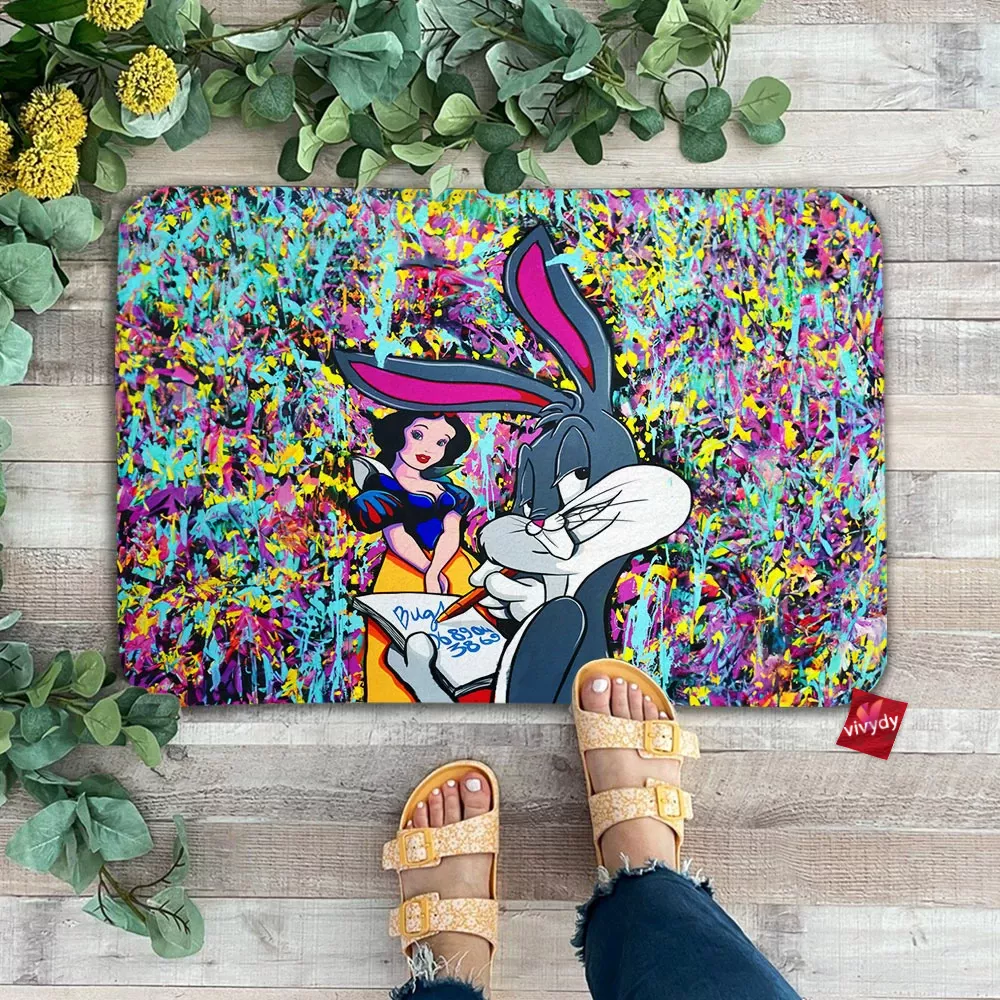 Bugs Bunny Snow White Doormat