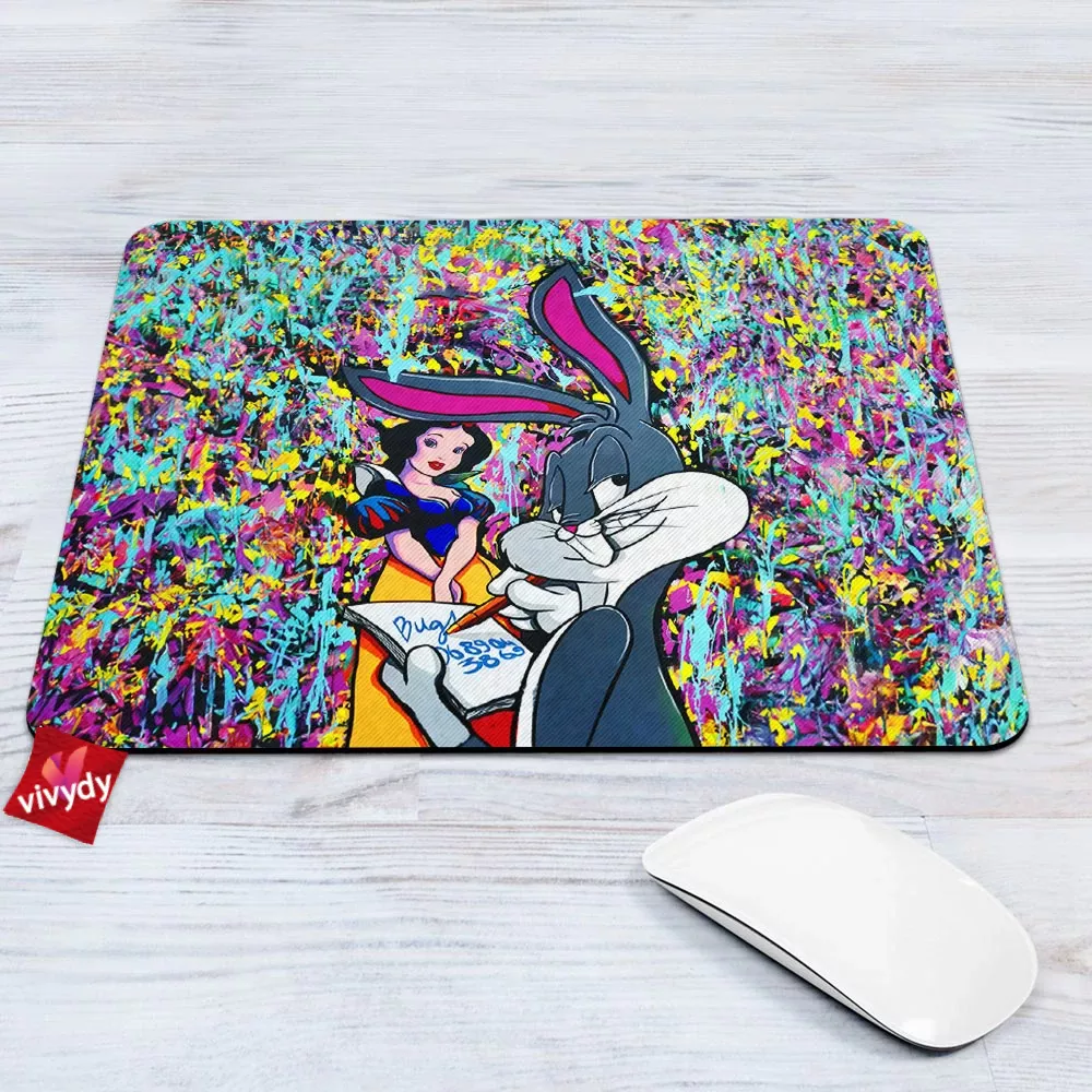 Bugs Bunny Snow White Mouse Pad