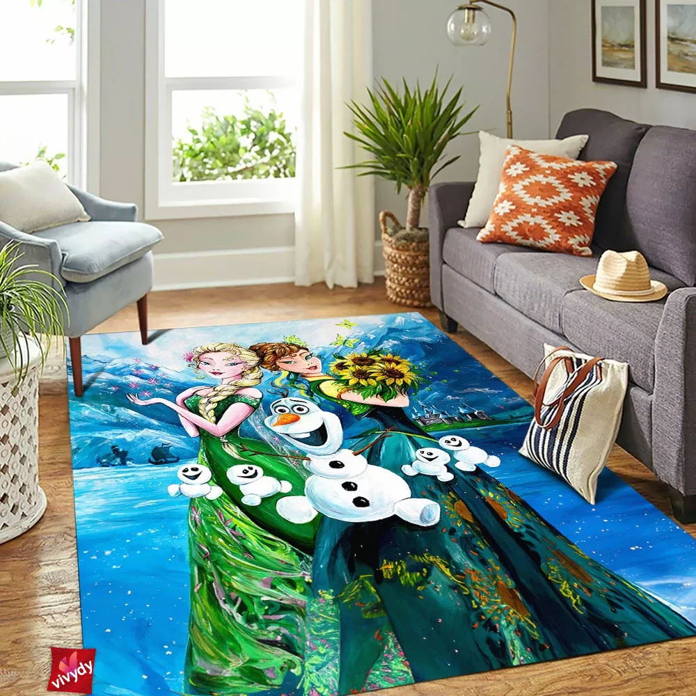 Frozen Sunshine Rectangle Rug