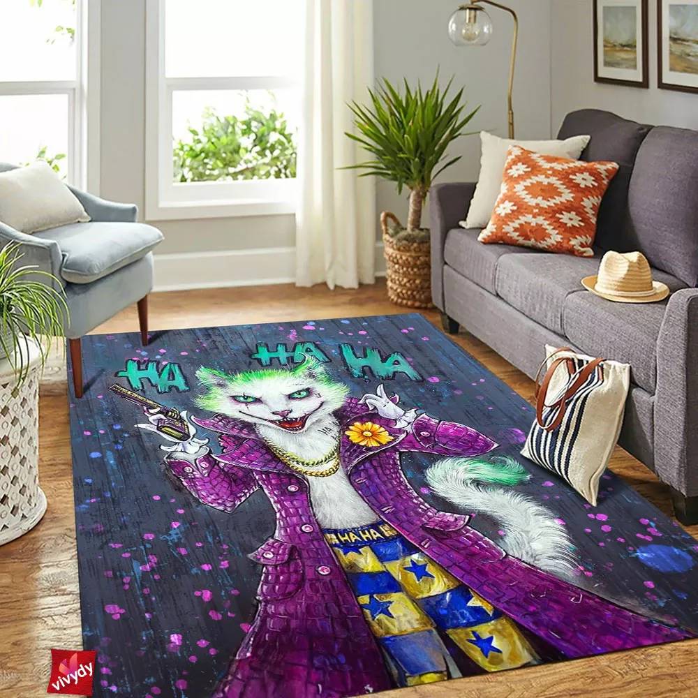 Joker Cat Rectangle Rug