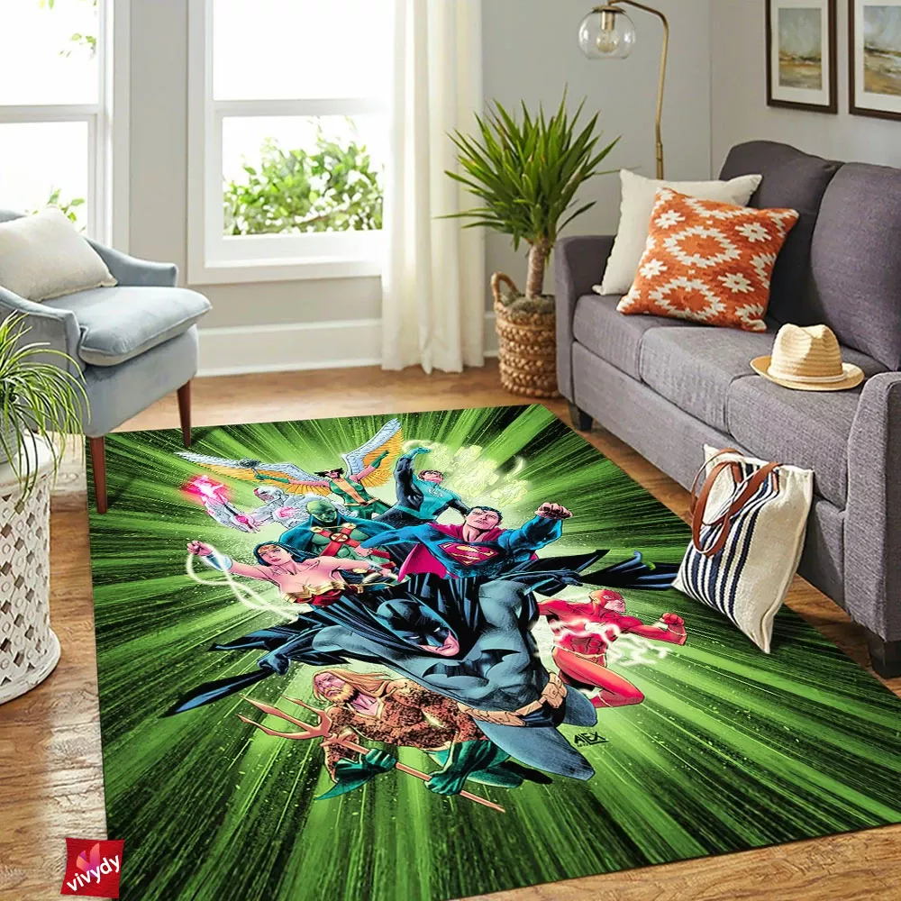 Justice League Rectangle Rug