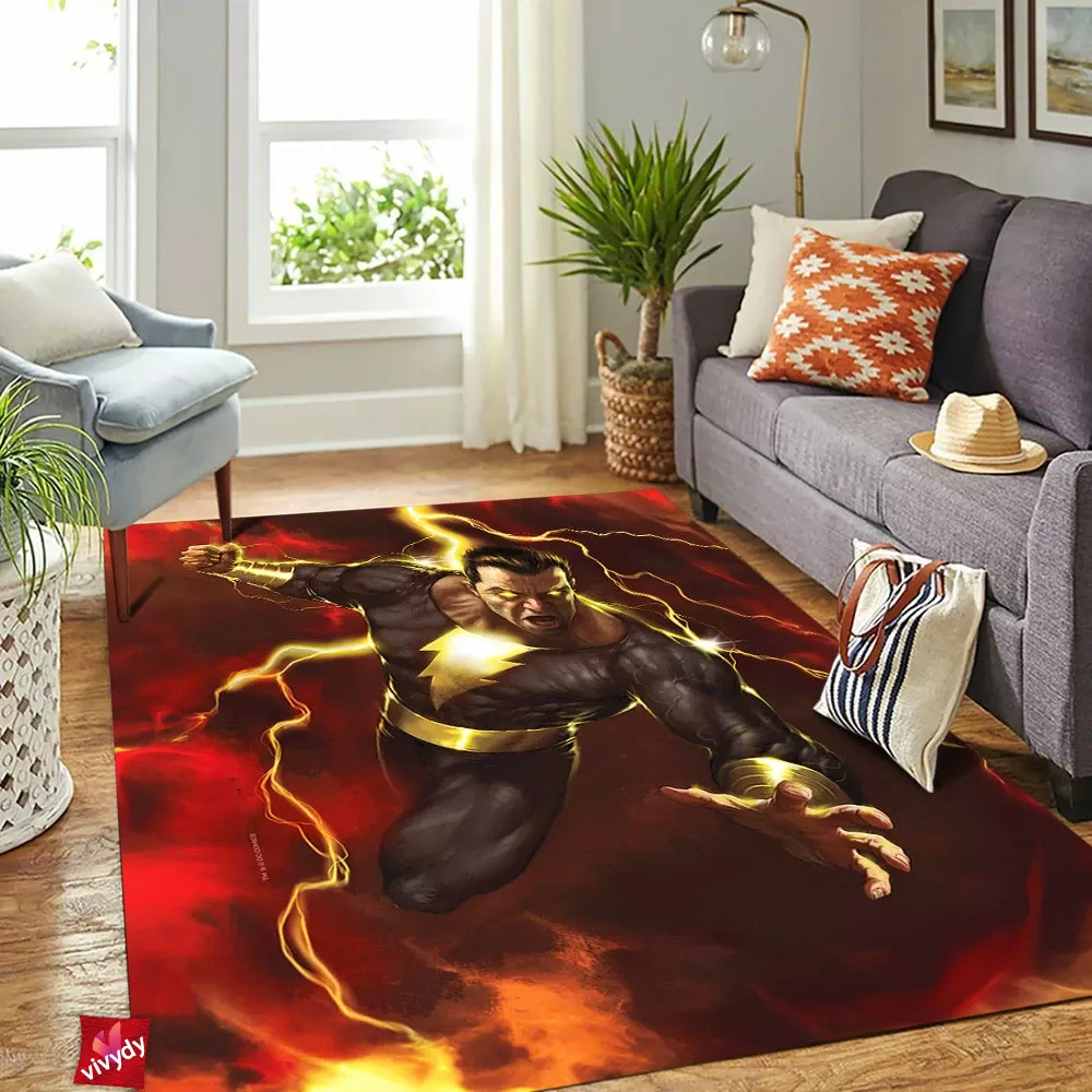 Black Adam Rectangle Rug