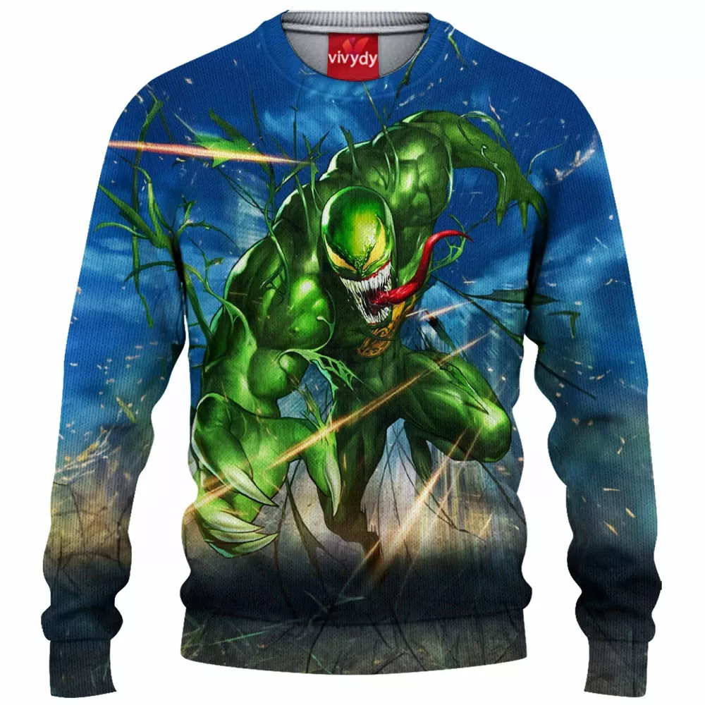 Green Venom Knitted Sweater