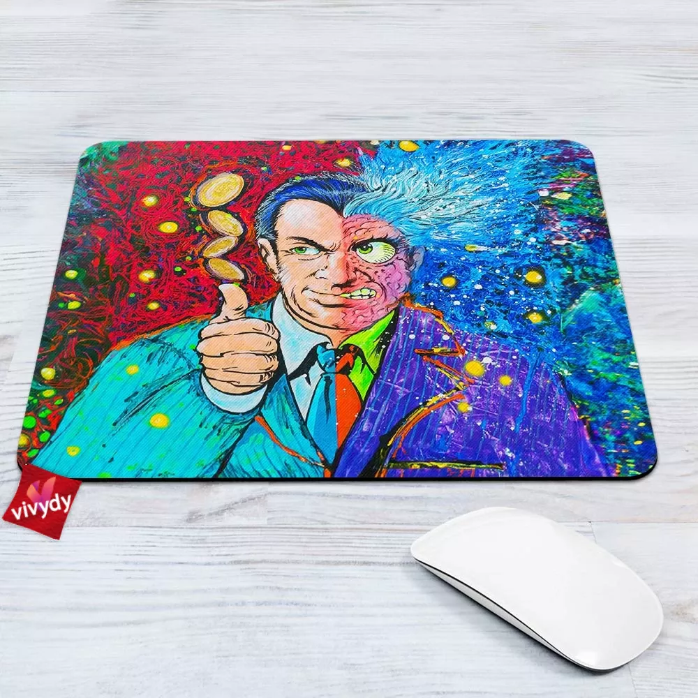 Two Face Comic Mouse Pad