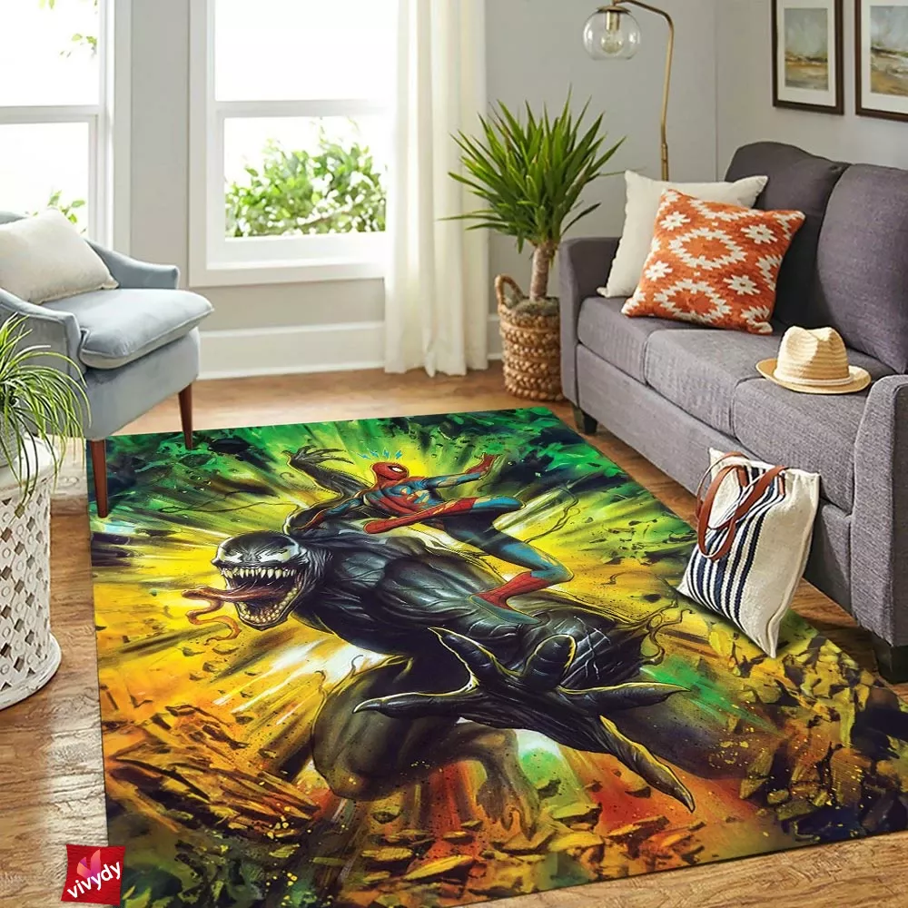 Venom Spider-man Rectangle Rug