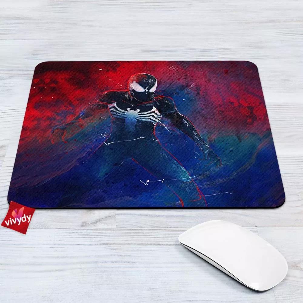 Black Spider-man Mouse Pad