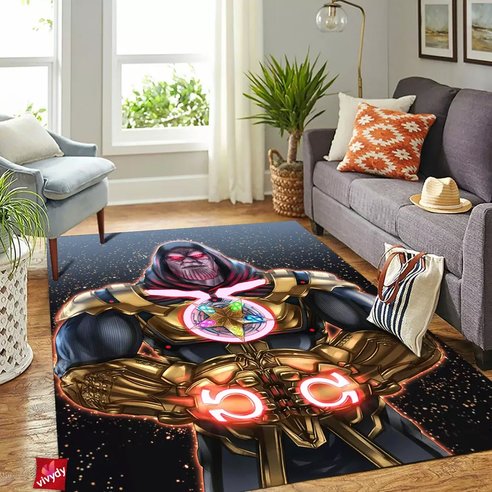 Thanos x Darkseid Rectangle Rug