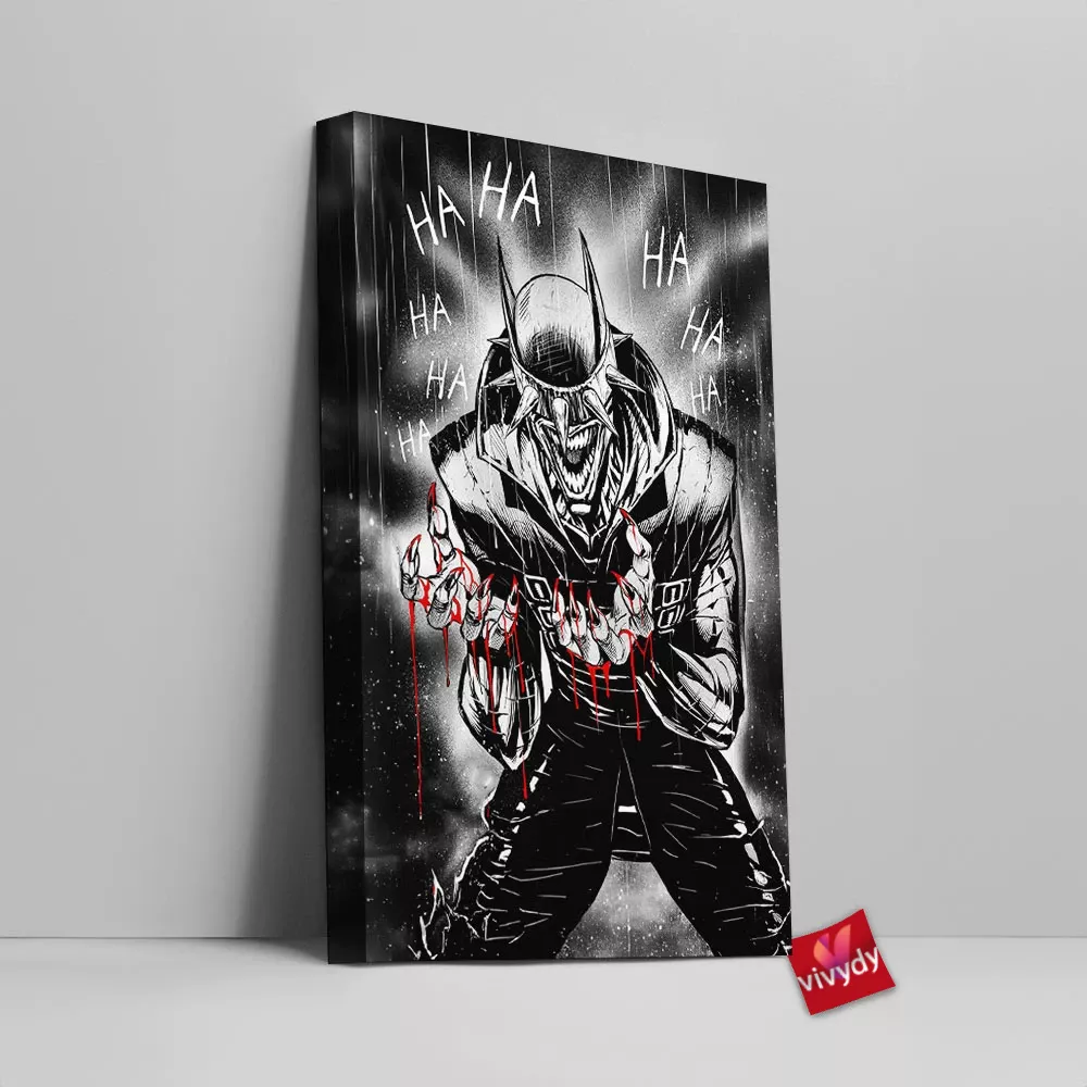 The Batman Who Laughs Canvas Wall Art