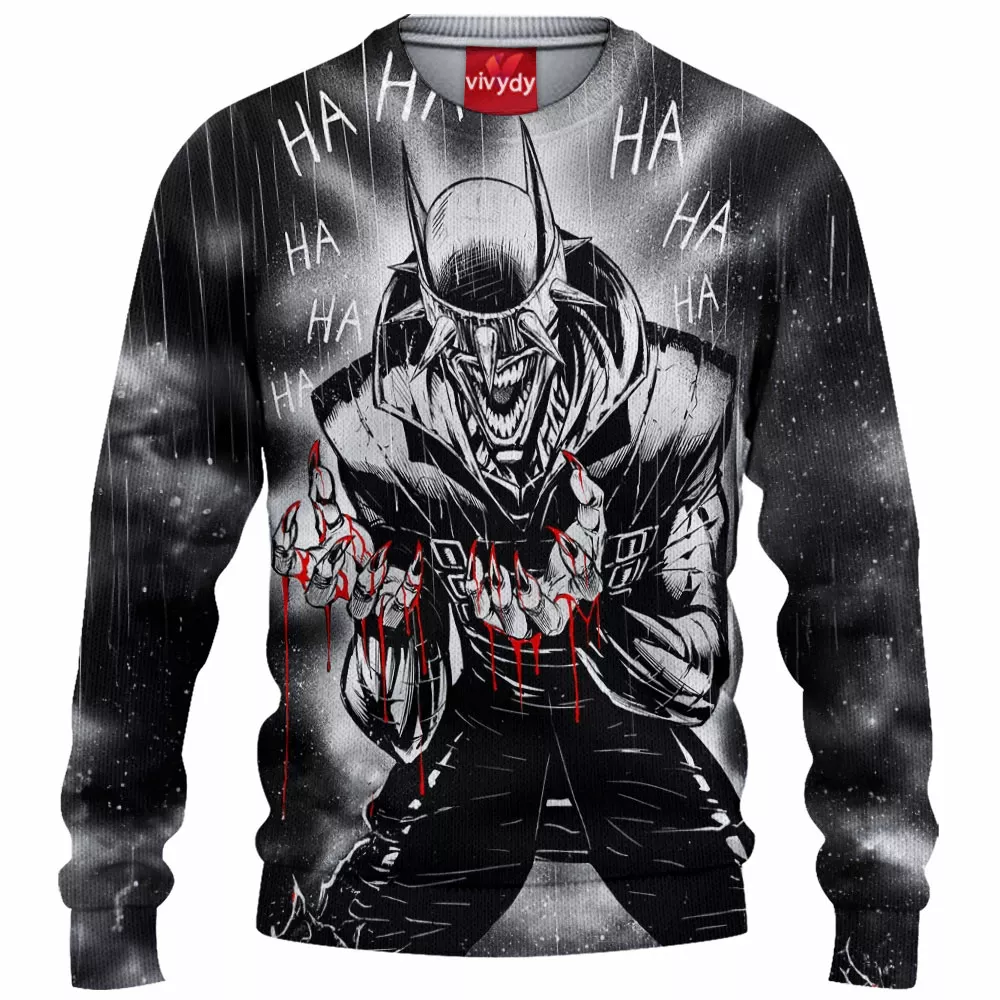 The Batman Who Laughs Knitted Sweater