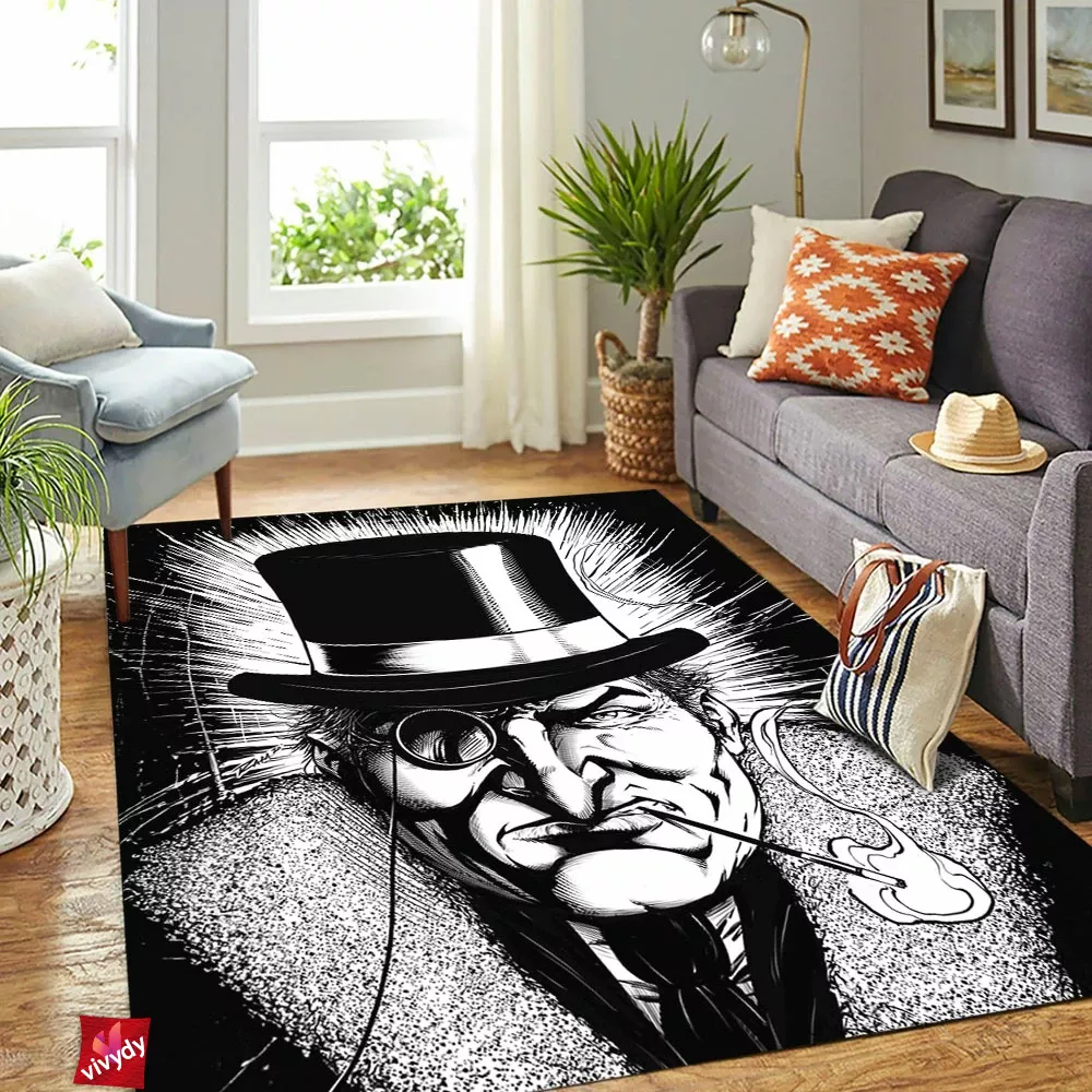 The Penguin Comic Rectangle Rug