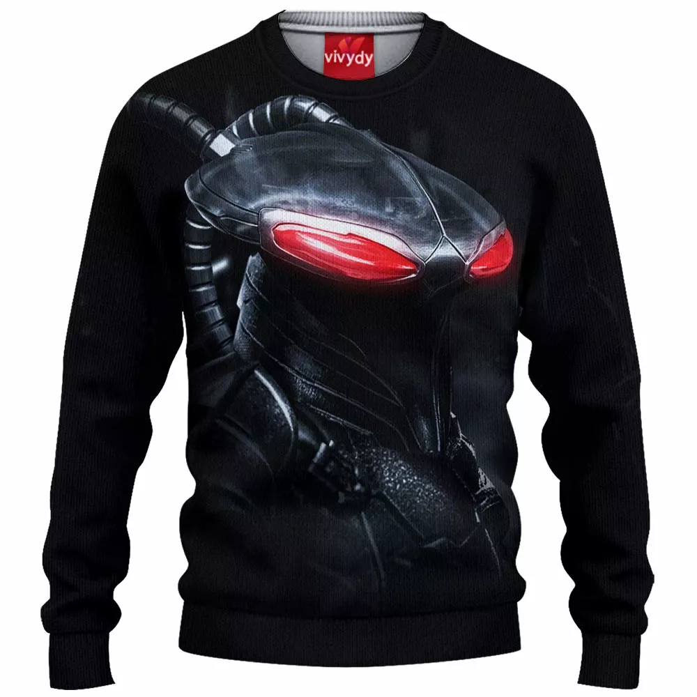 Black Manta Knitted Sweater