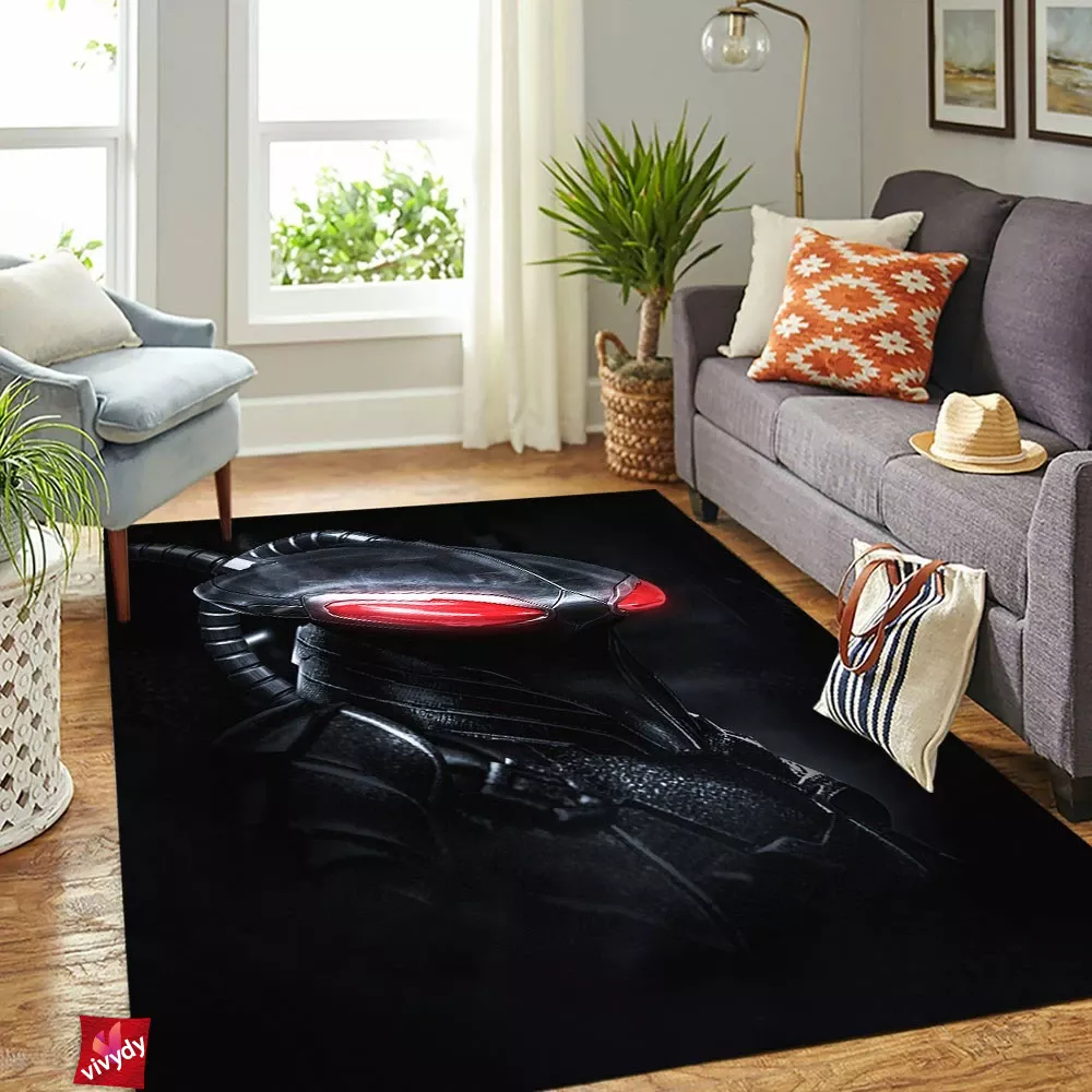 Black Manta Rectangle Rug